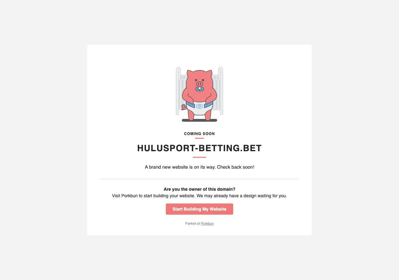 Screenshot of hulusport-betting.bet taken by the zone census on 2026-09-22