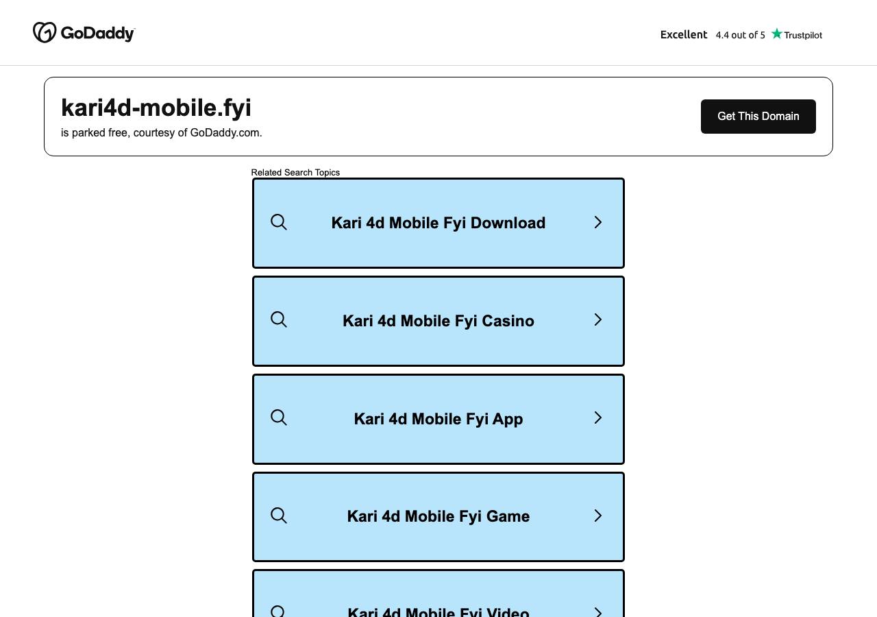 Screenshot of kari4d-mobile.fyi taken by the zone census on 2026-09-22