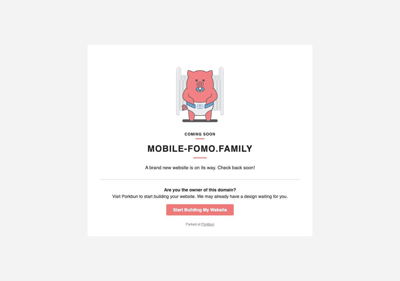 Screenshot of mobile-fomo.family taken by the zone census on 2026-09-22