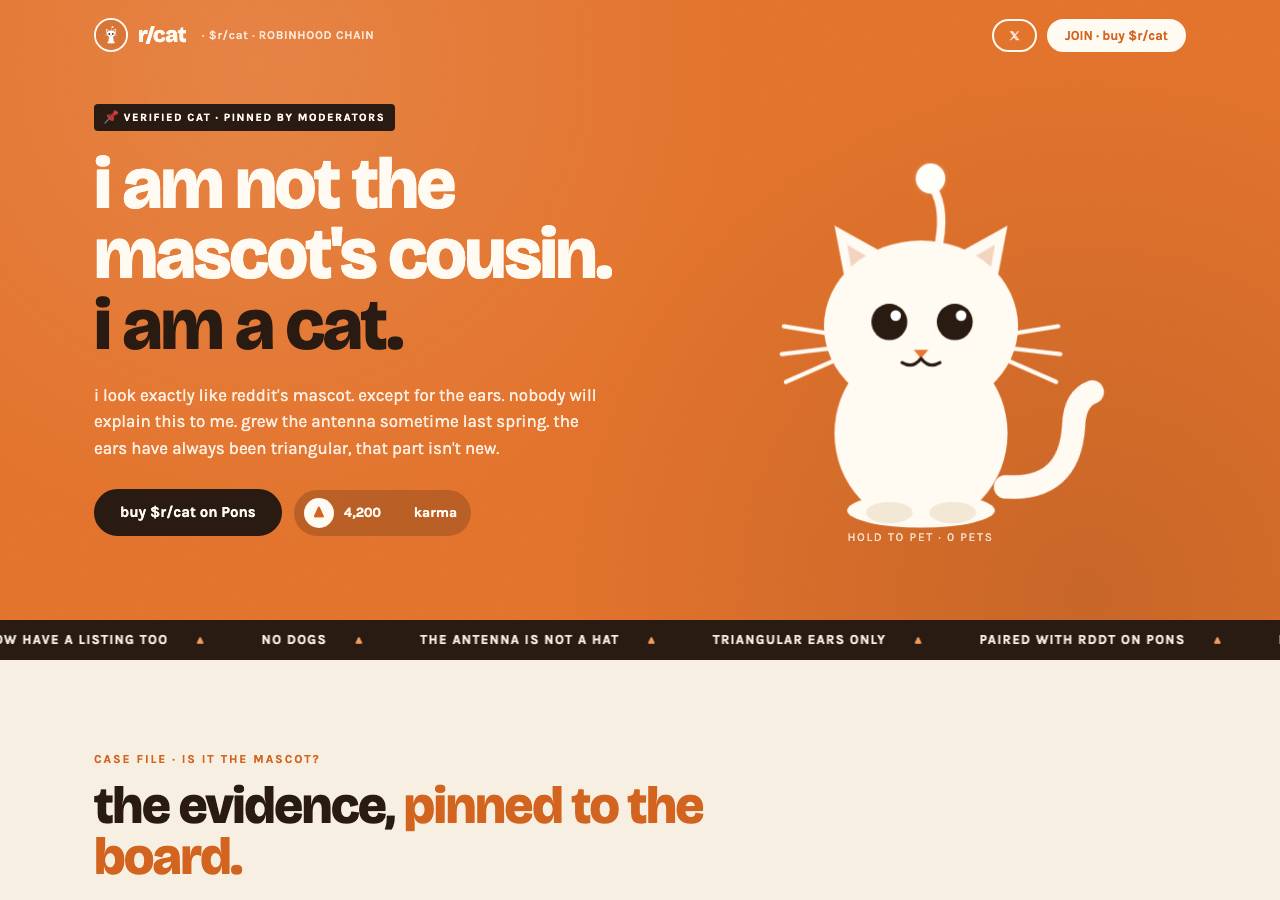 Screenshot of redditcat.lol taken by the zone census on 2026-09-22