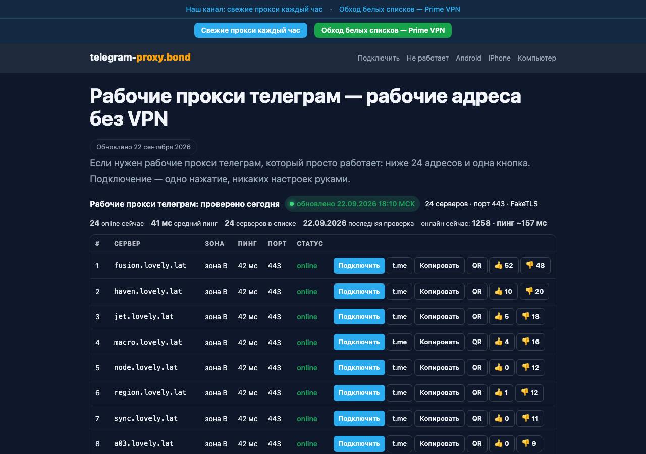 Screenshot of telegram-proxy.bond taken by the zone census on 2026-09-22
