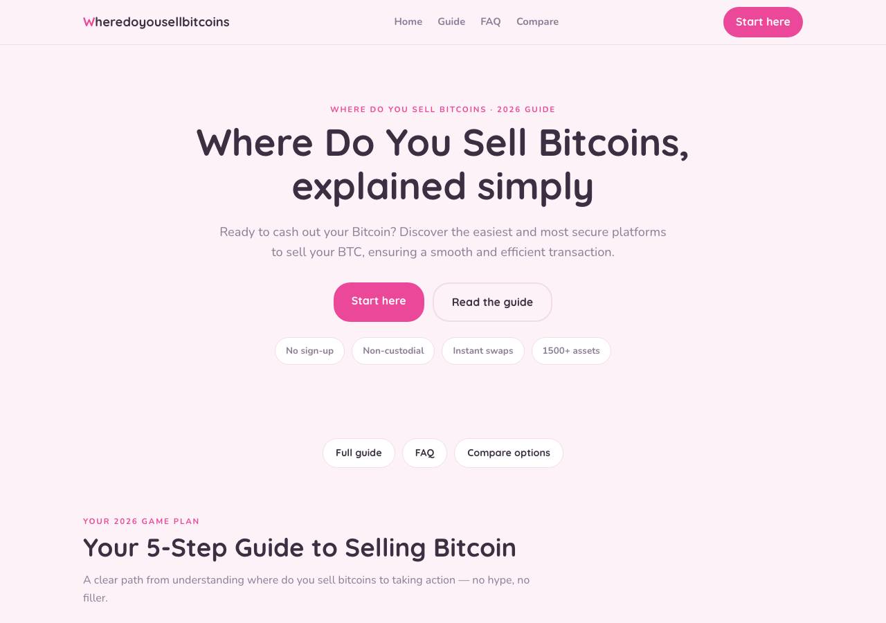 Screenshot of wheredoyousellbitcoins.xyz taken by the zone census on 2026-09-22