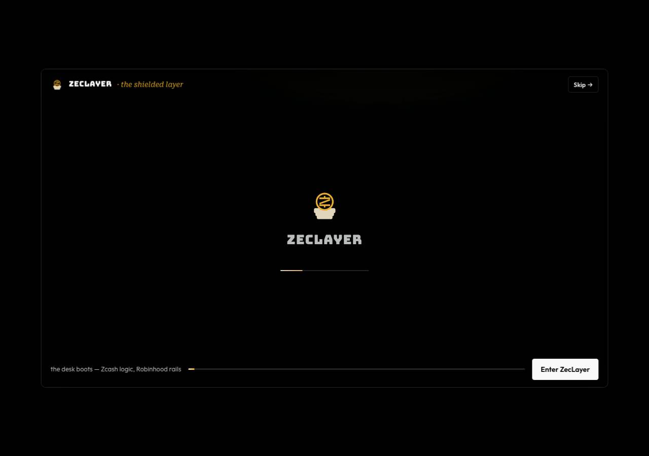 Screenshot of zeclayer.fun taken by the zone census on 2026-09-22