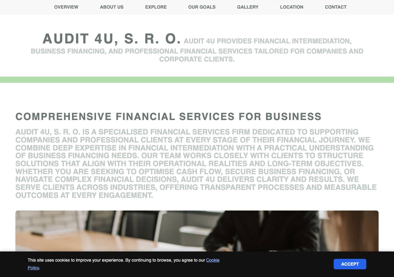 Screenshot of audit4u.org taken by the zone census on 2026-09-25
