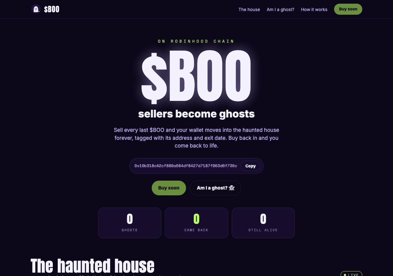 Screenshot of boohouse.fun taken by the zone census on 2026-09-25