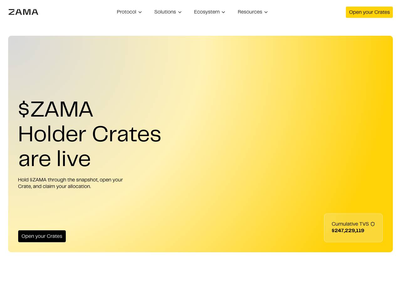 Screenshot of finance-zama.xyz taken by the zone census on 2026-09-25