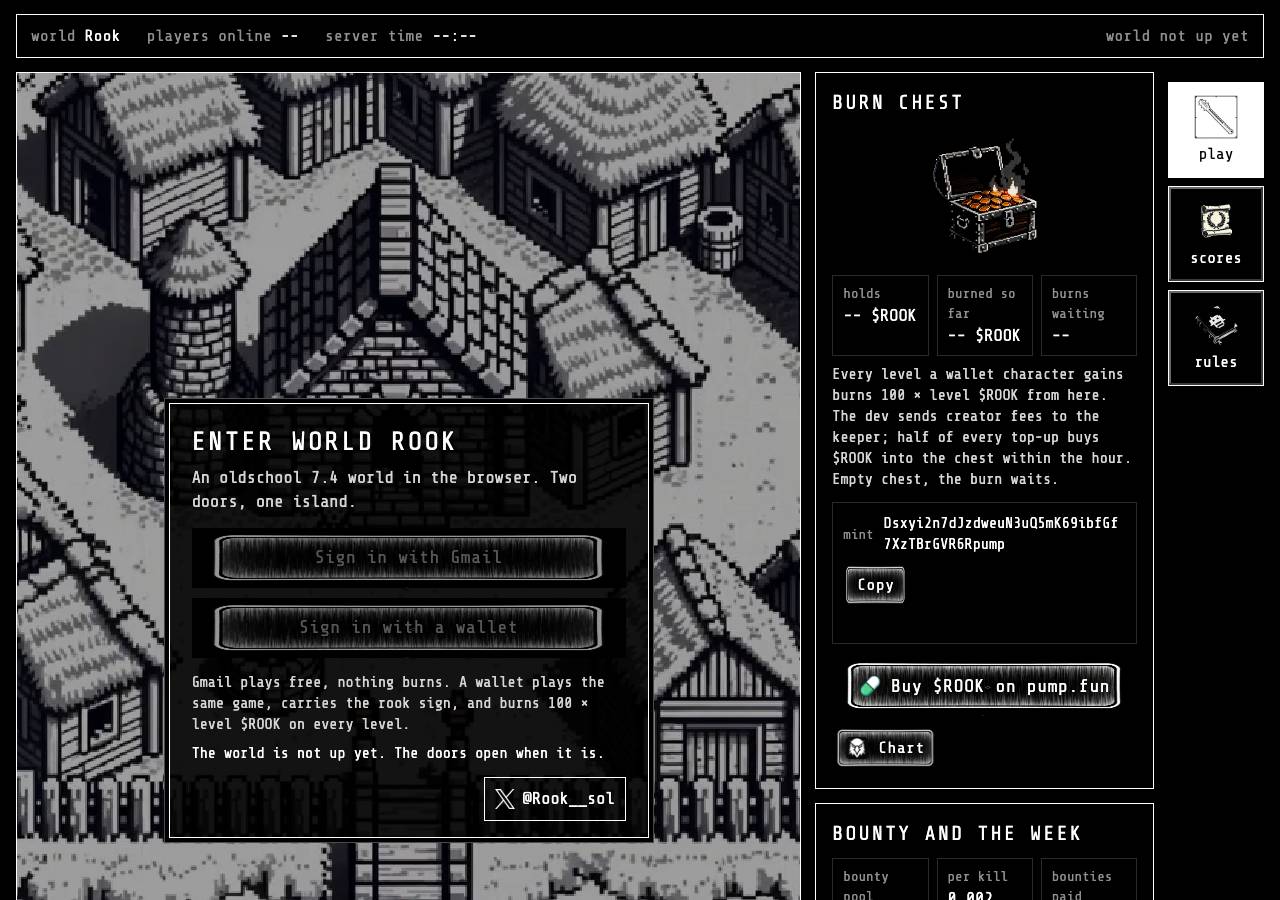 Screenshot of rookcoin.fun taken by the zone census on 2026-09-25
