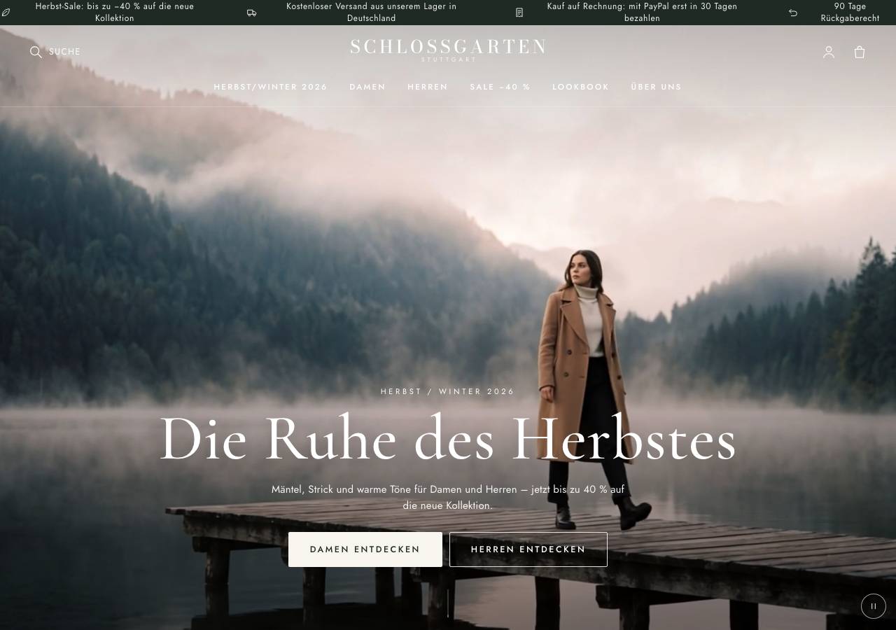 Screenshot of schlossgartenmode.com taken by the zone census on 2026-09-25