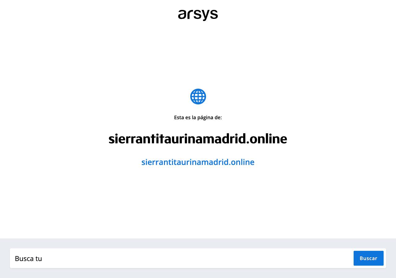 Screenshot of sierrantitaurinamadrid.online taken by the zone census on 2026-09-25
