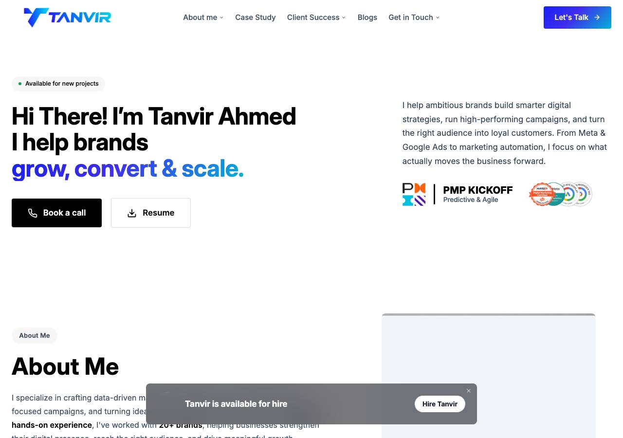 Screenshot of tanvirahmed.cyou taken by the zone census on 2026-09-25