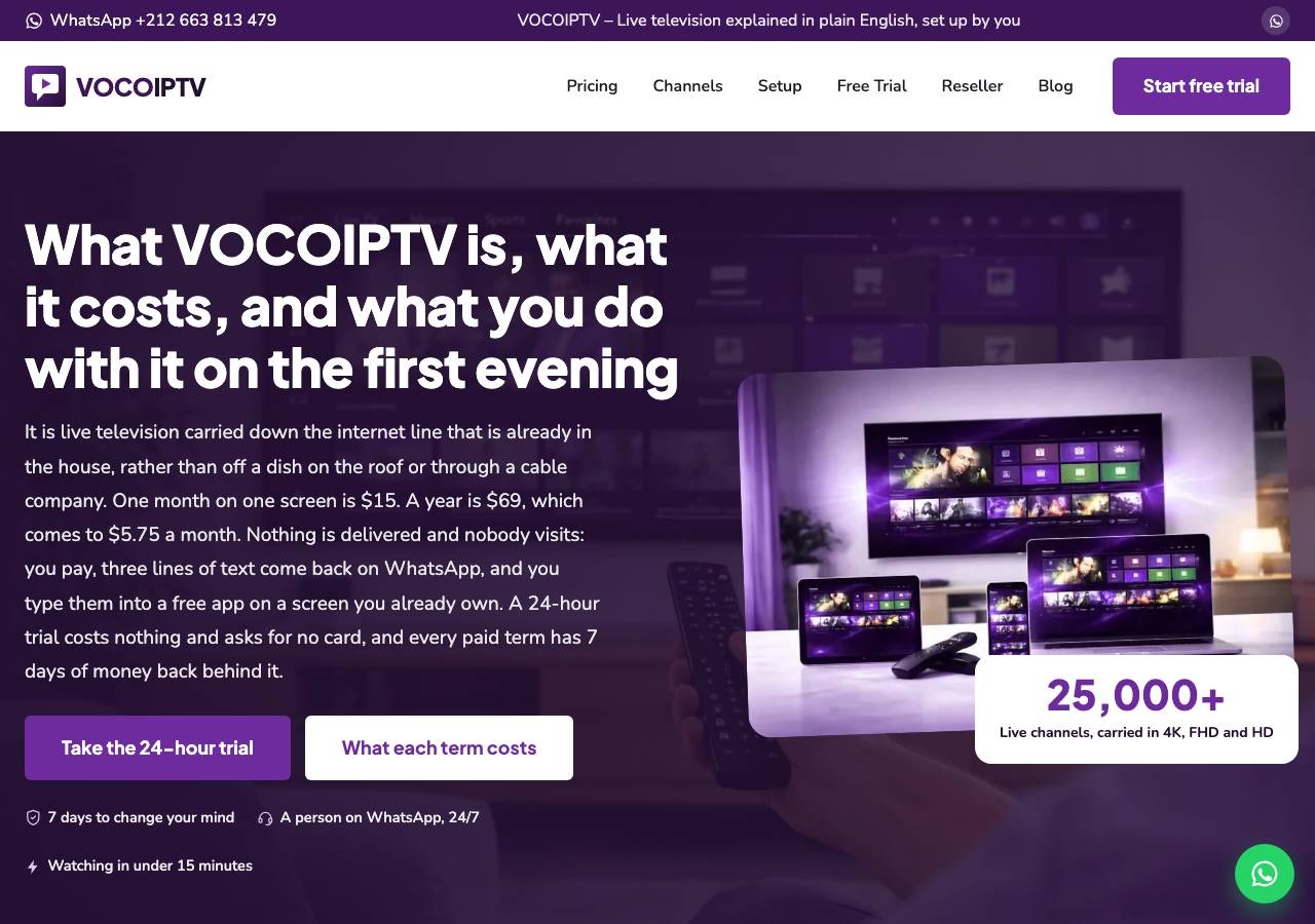 Screenshot of vocoiptv.xyz taken by the zone census on 2026-09-25