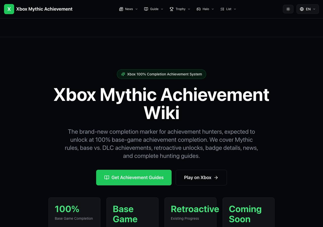 Screenshot of xboxmythicachievement.online taken by the zone census on 2026-09-25