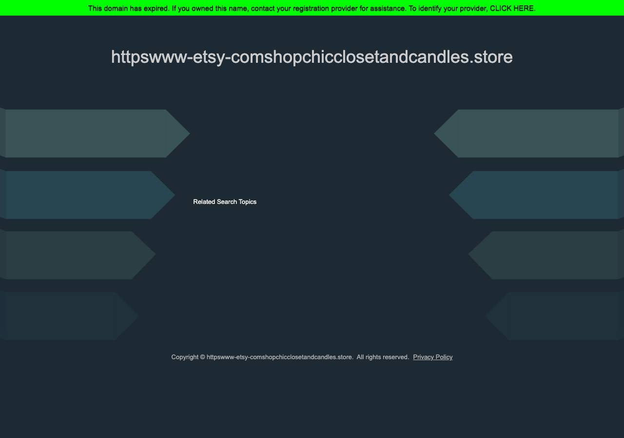 Screenshot of httpswww-etsy-comshopchicclosetandcandles.store taken by the zone census on 2026-09-26