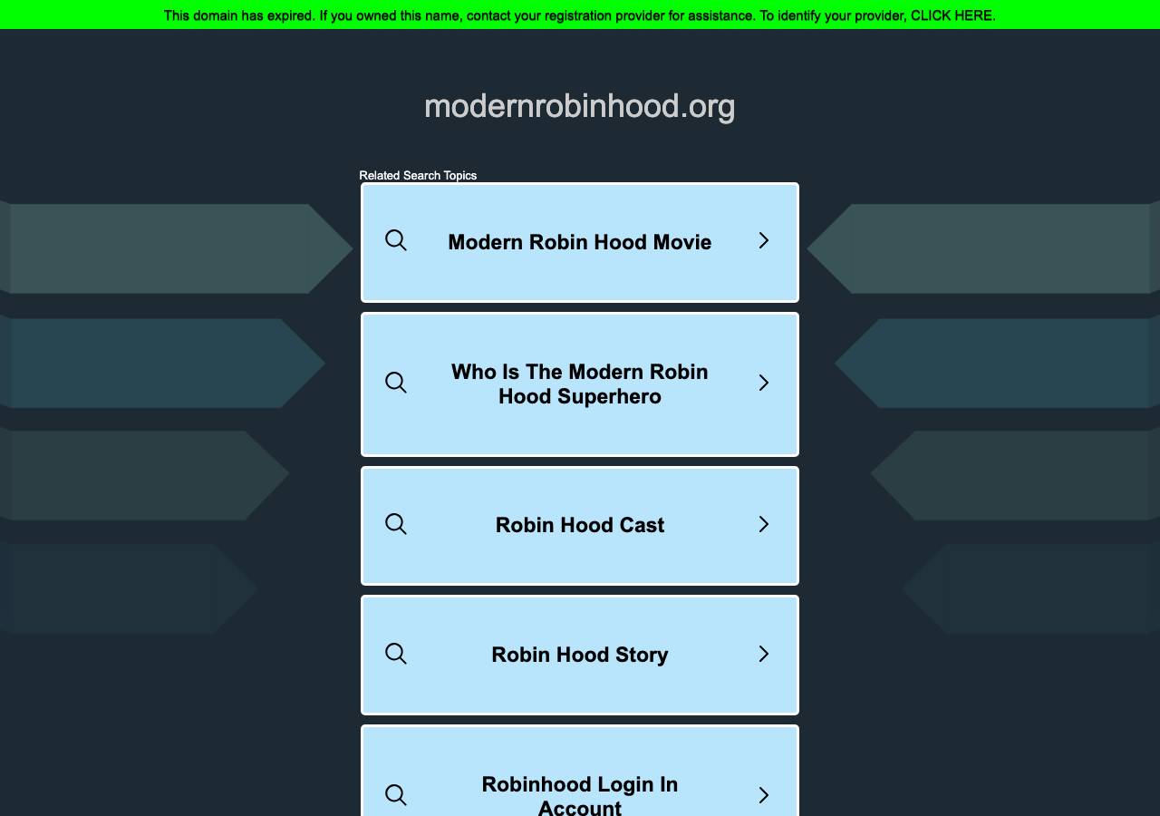 Screenshot of modernrobinhood.org taken by the zone census on 2026-09-26