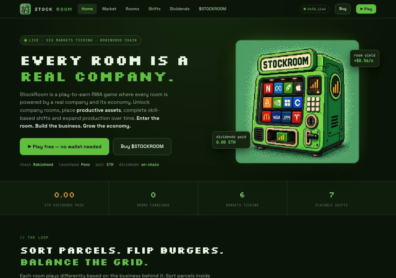 Screenshot of playstockroom.xyz taken by the zone census on 2026-09-26