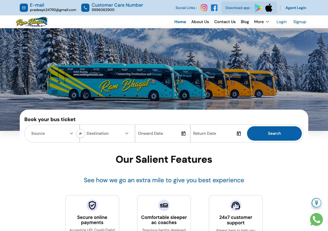 Screenshot of rambhagattravels.com taken by the zone census on 2026-09-26