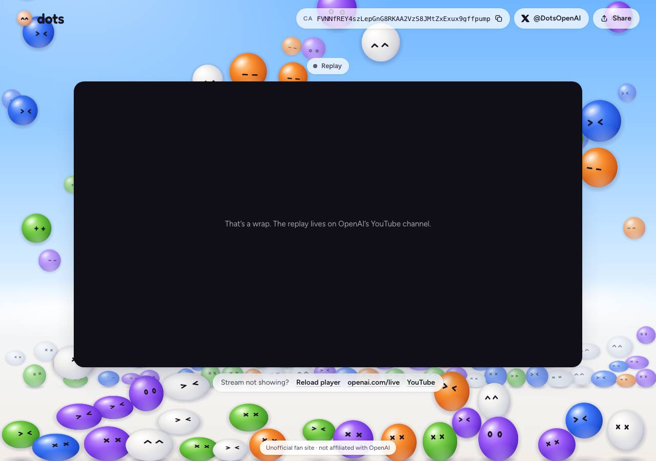 Screenshot of dotsfun.xyz taken by the zone census on 2026-09-30