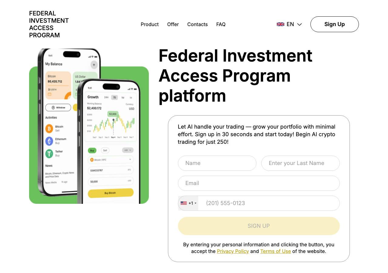 Screenshot of federal-investment-access-program.top taken by the zone census on 2026-09-30