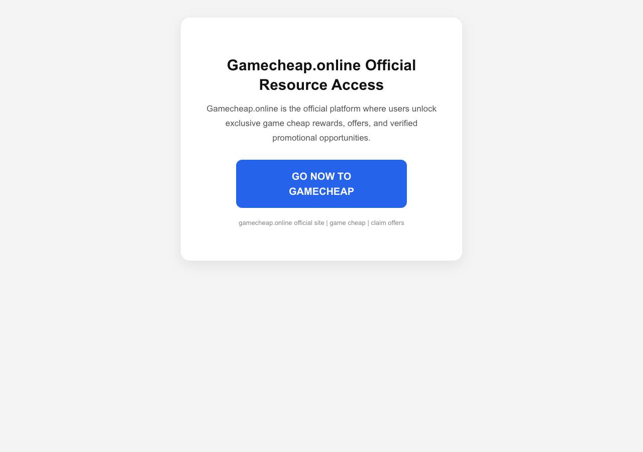 Screenshot of gamecheap.site taken by the zone census on 2026-09-30