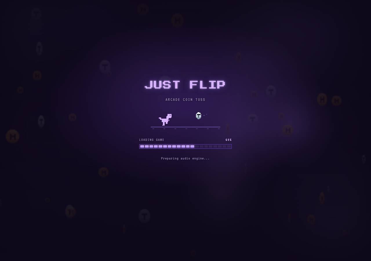 Screenshot of justflipcoin.xyz taken by the zone census on 2026-09-30
