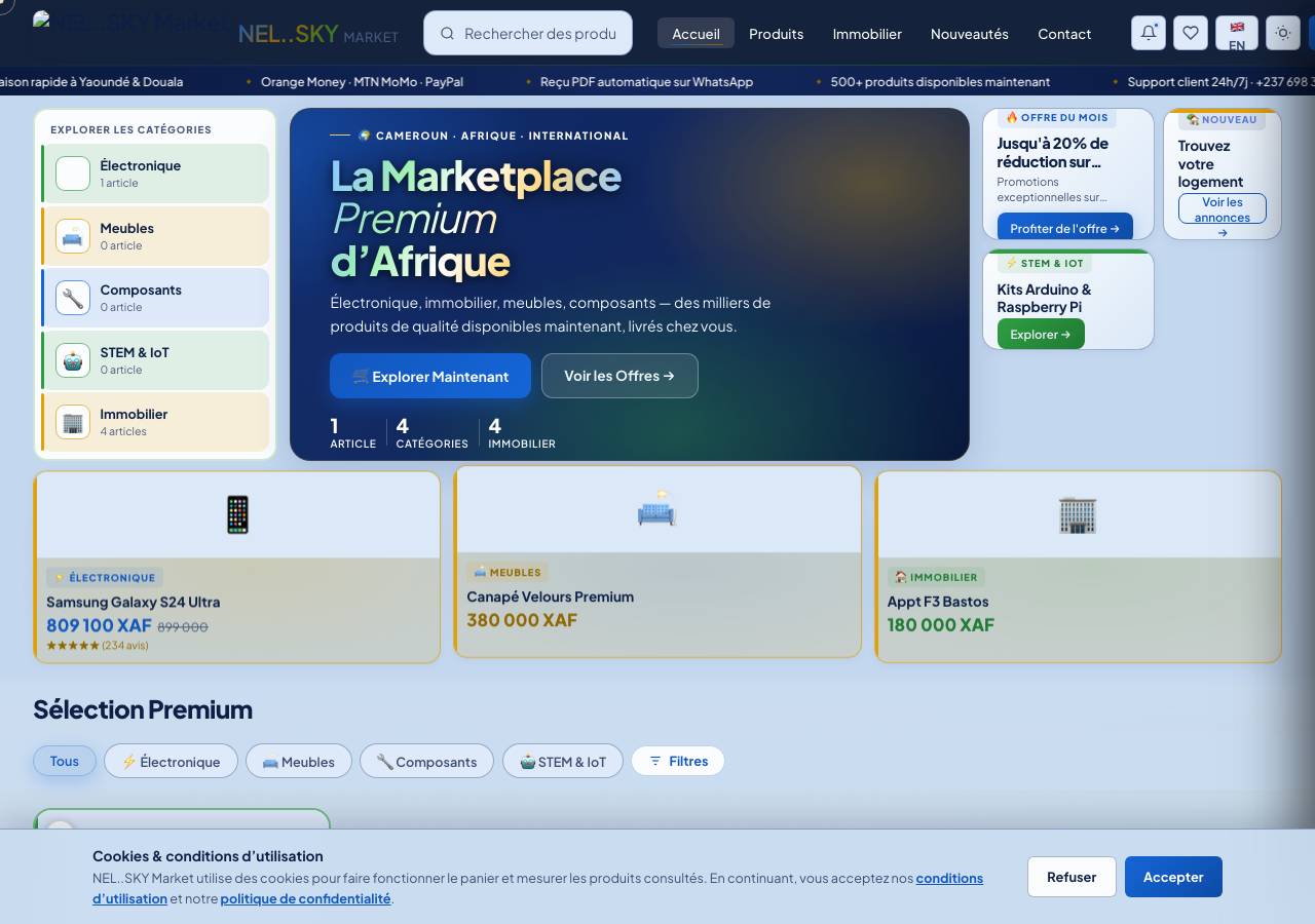 Screenshot of nelsky-market.online taken by the zone census on 2026-09-30