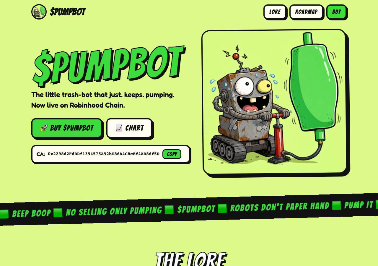 Screenshot of pumpbot.fyi taken by the zone census on 2026-09-30