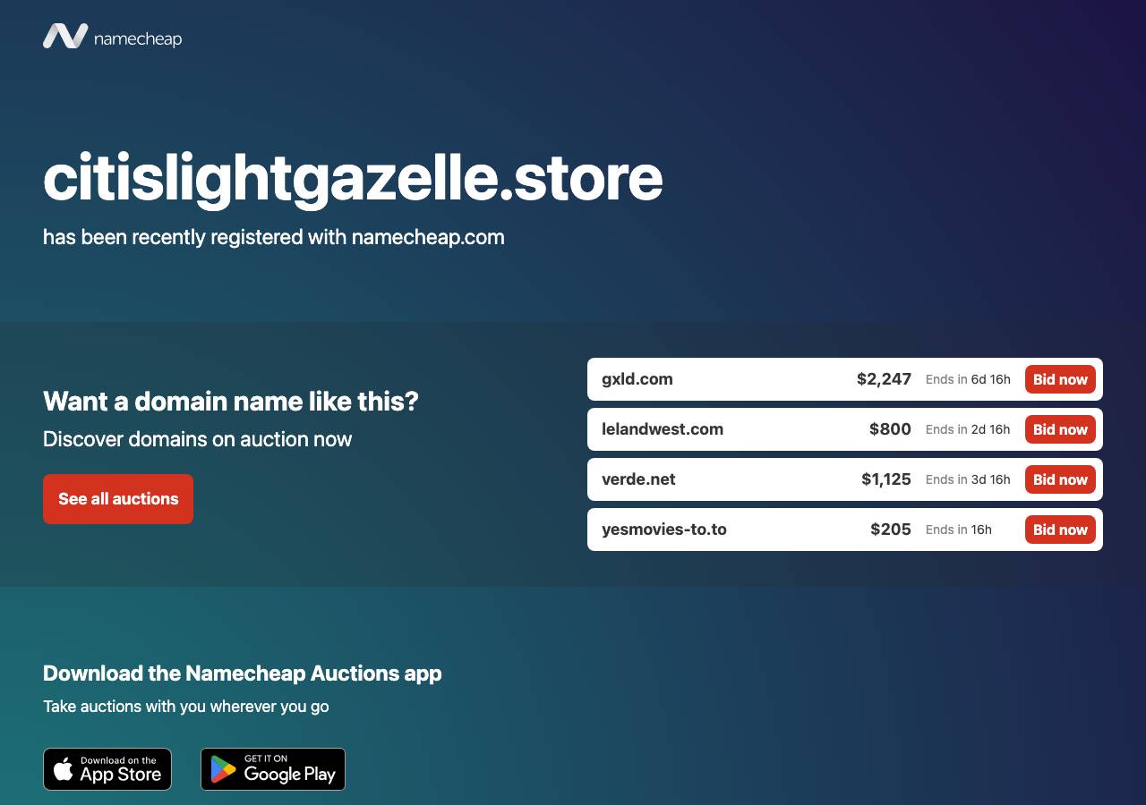 Screenshot of citislightgazelle.store taken by the zone census on 2026-10-01