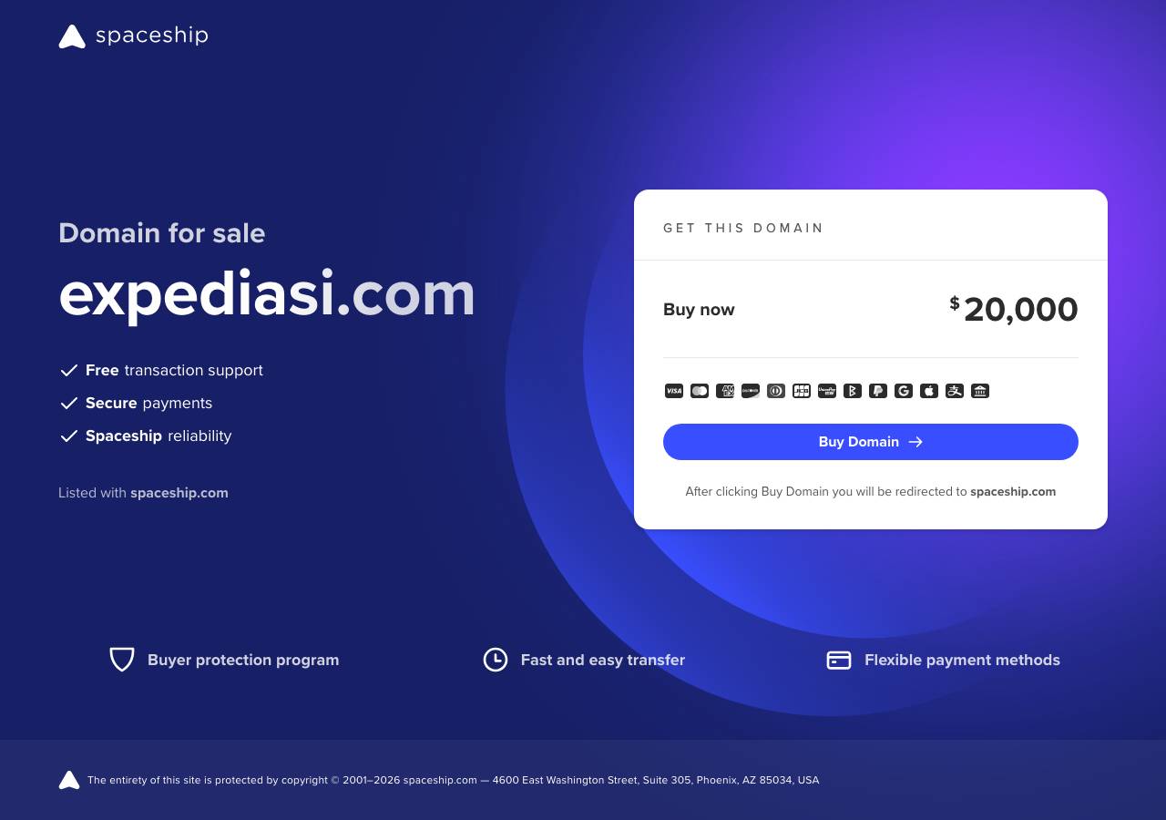 Screenshot of expediasi.com taken by the zone census on 2026-10-01