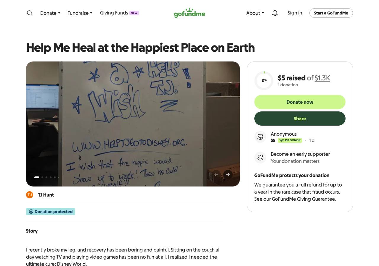 Screenshot of helptjgotodisney.org taken by the zone census on 2026-10-01