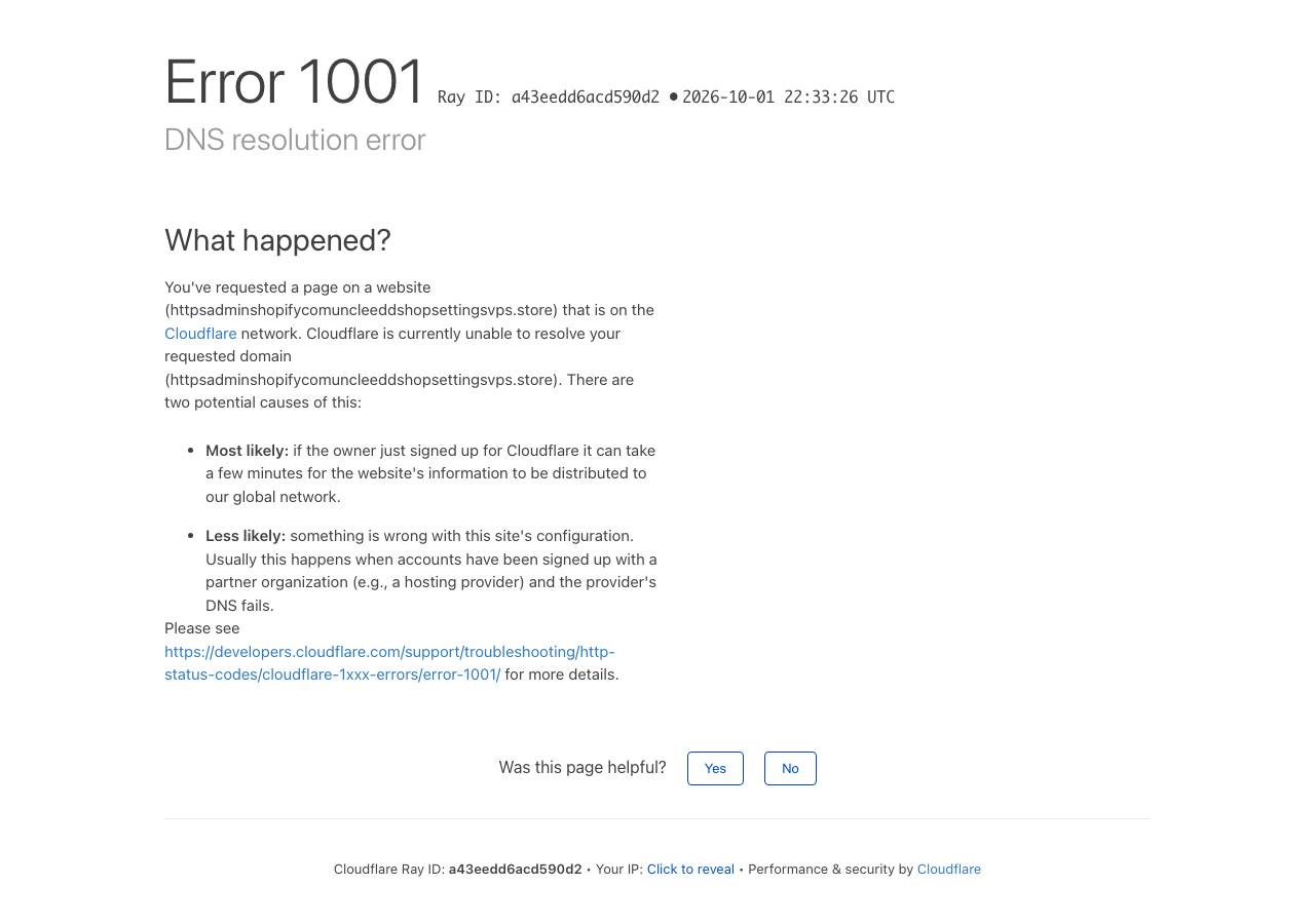 Screenshot of httpsadminshopifycomuncleeddshopsettingsvps.store taken by the zone census on 2026-10-01