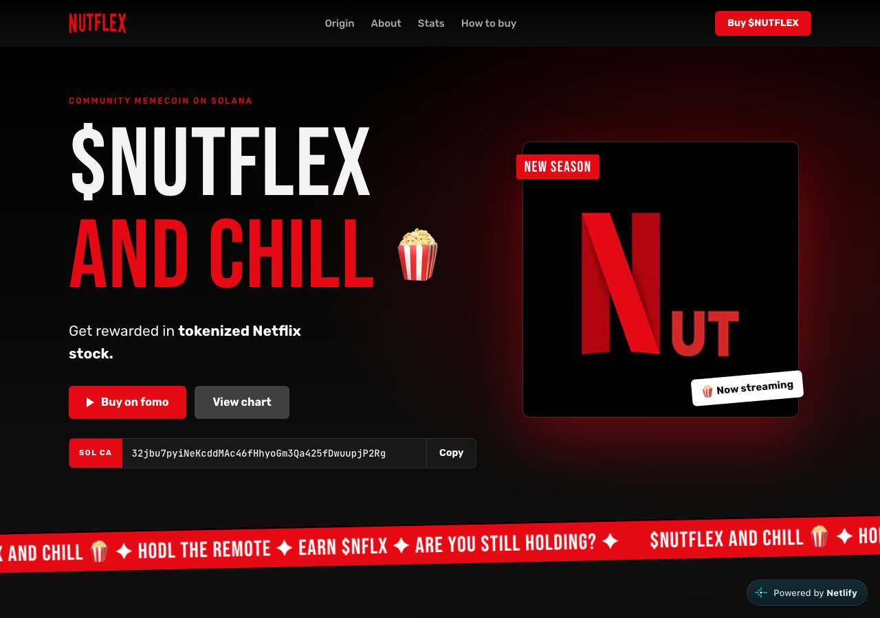 Screenshot of nutflex.fun taken by the zone census on 2026-10-01
