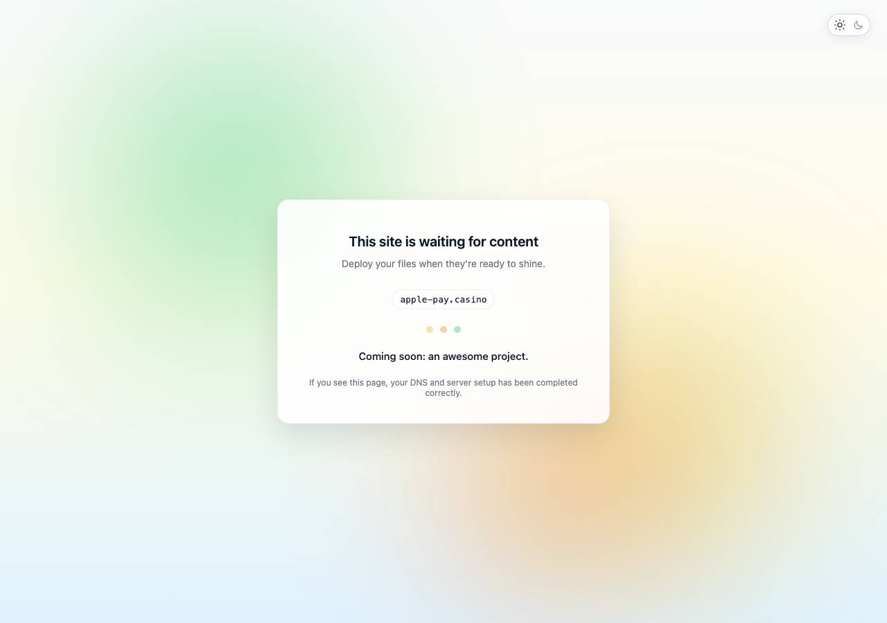 Screenshot of apple-pay.casino taken by the zone census on 2026-10-02