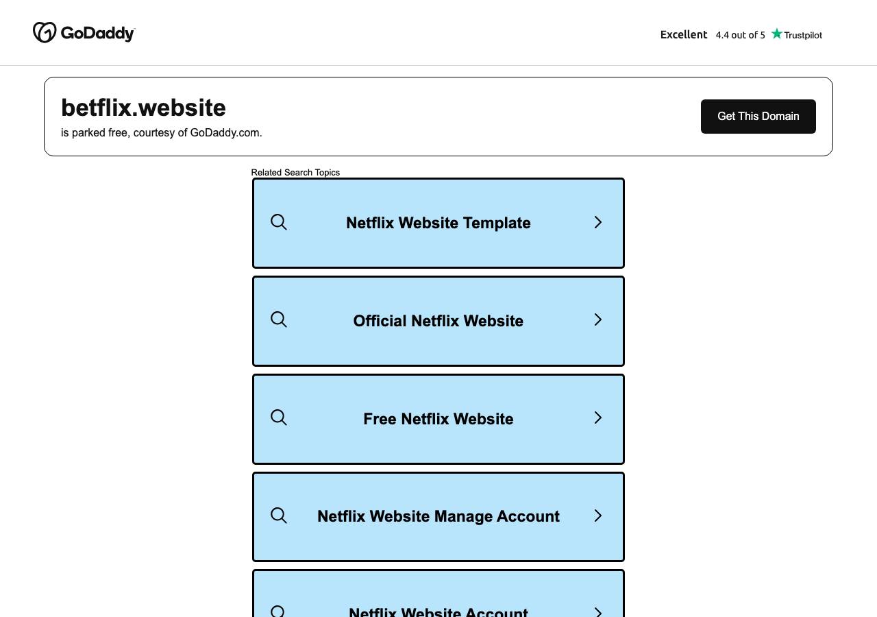 Screenshot of betflix.website taken by the zone census on 2026-10-02