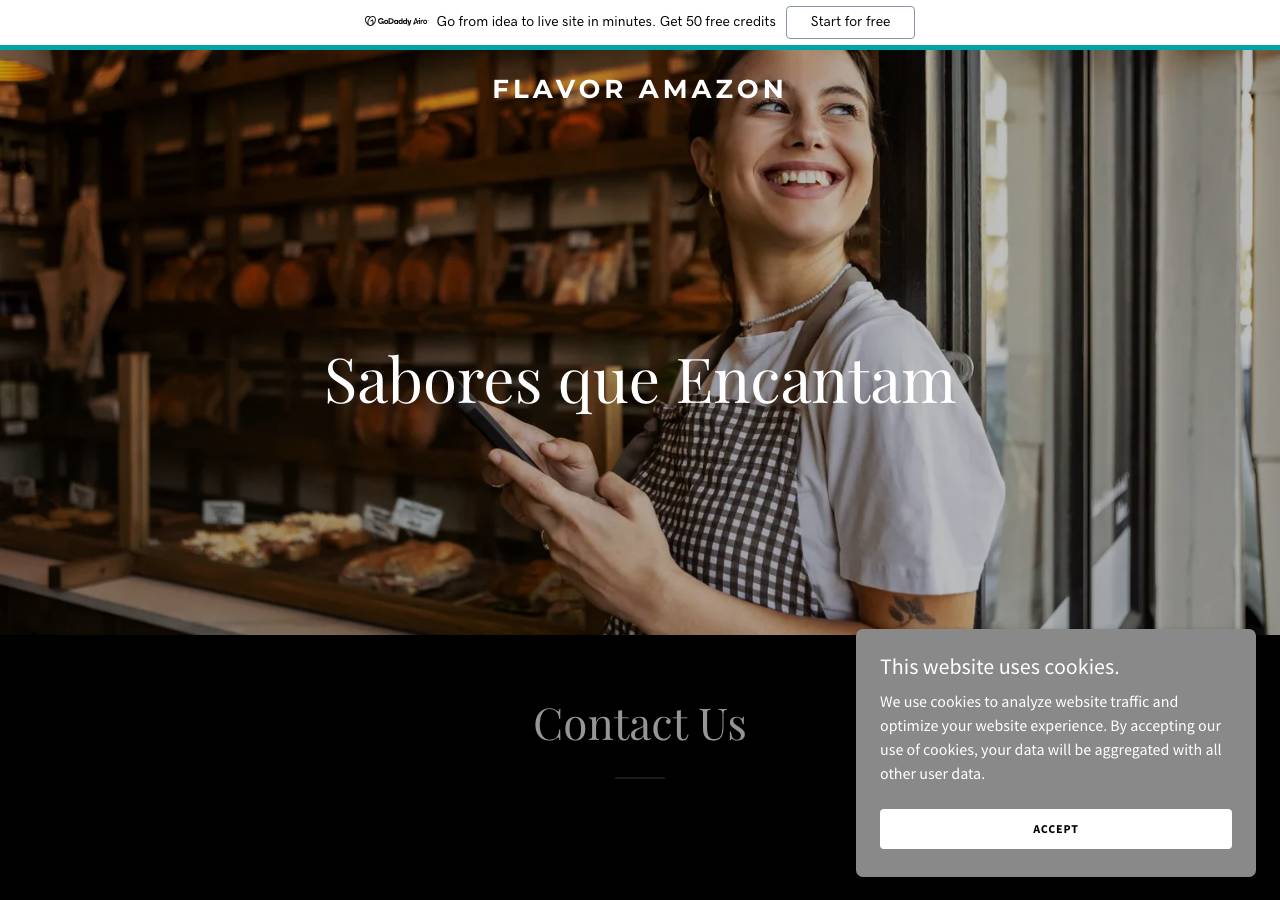 Screenshot of flavoramazon.com taken by the zone census on 2026-10-02