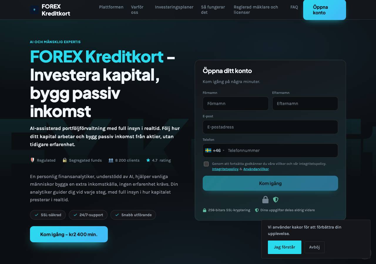 Screenshot of forexkreditkort-finance.xyz taken by the zone census on 2026-10-02