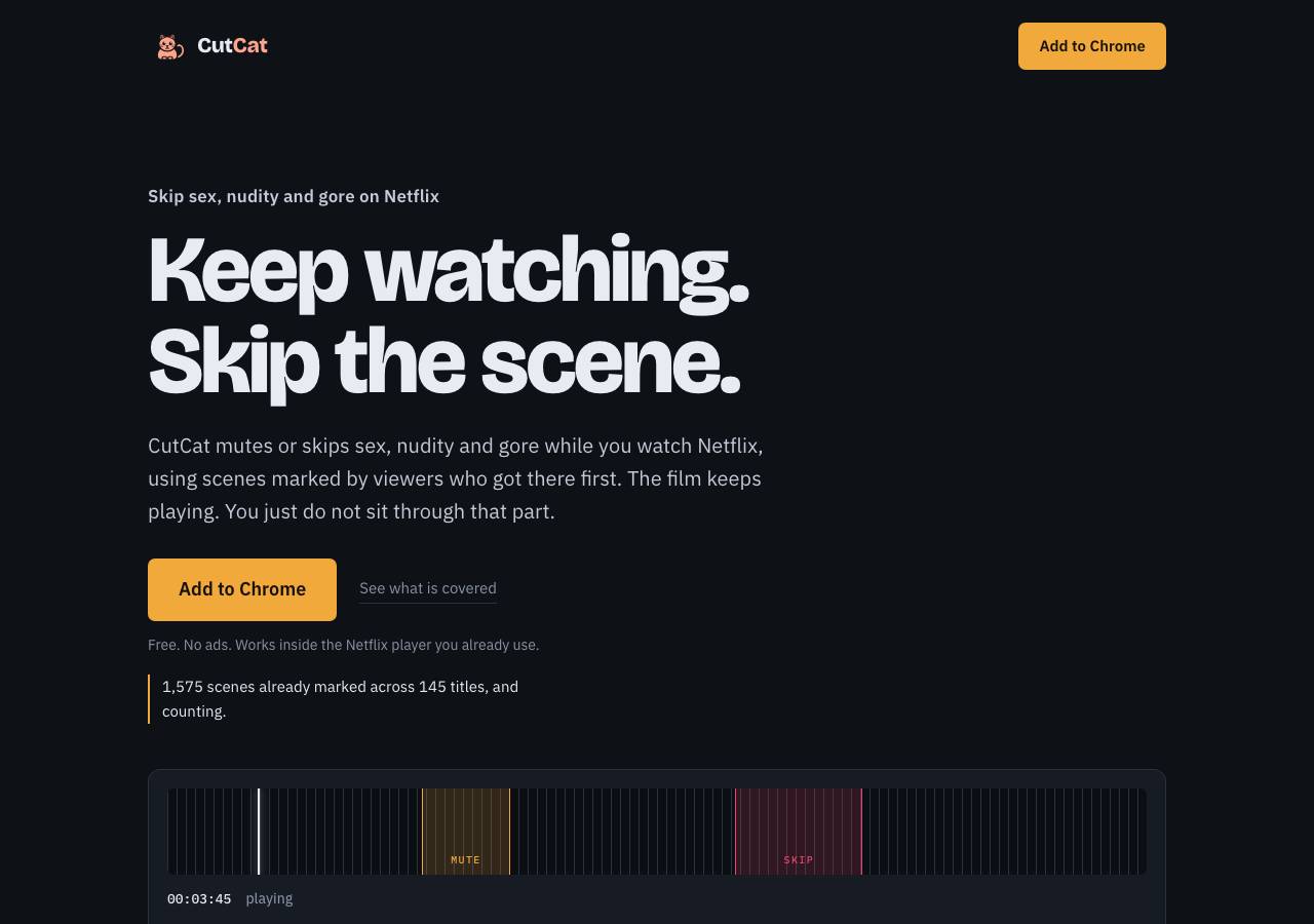 Screenshot of getcutcat.com taken by the zone census on 2026-10-02