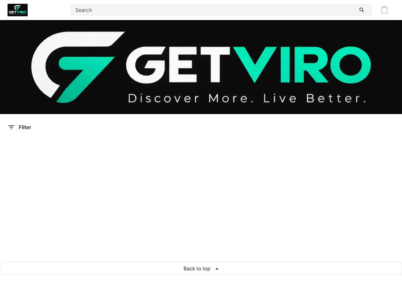 Screenshot of getviro.bond taken by the zone census on 2026-10-02