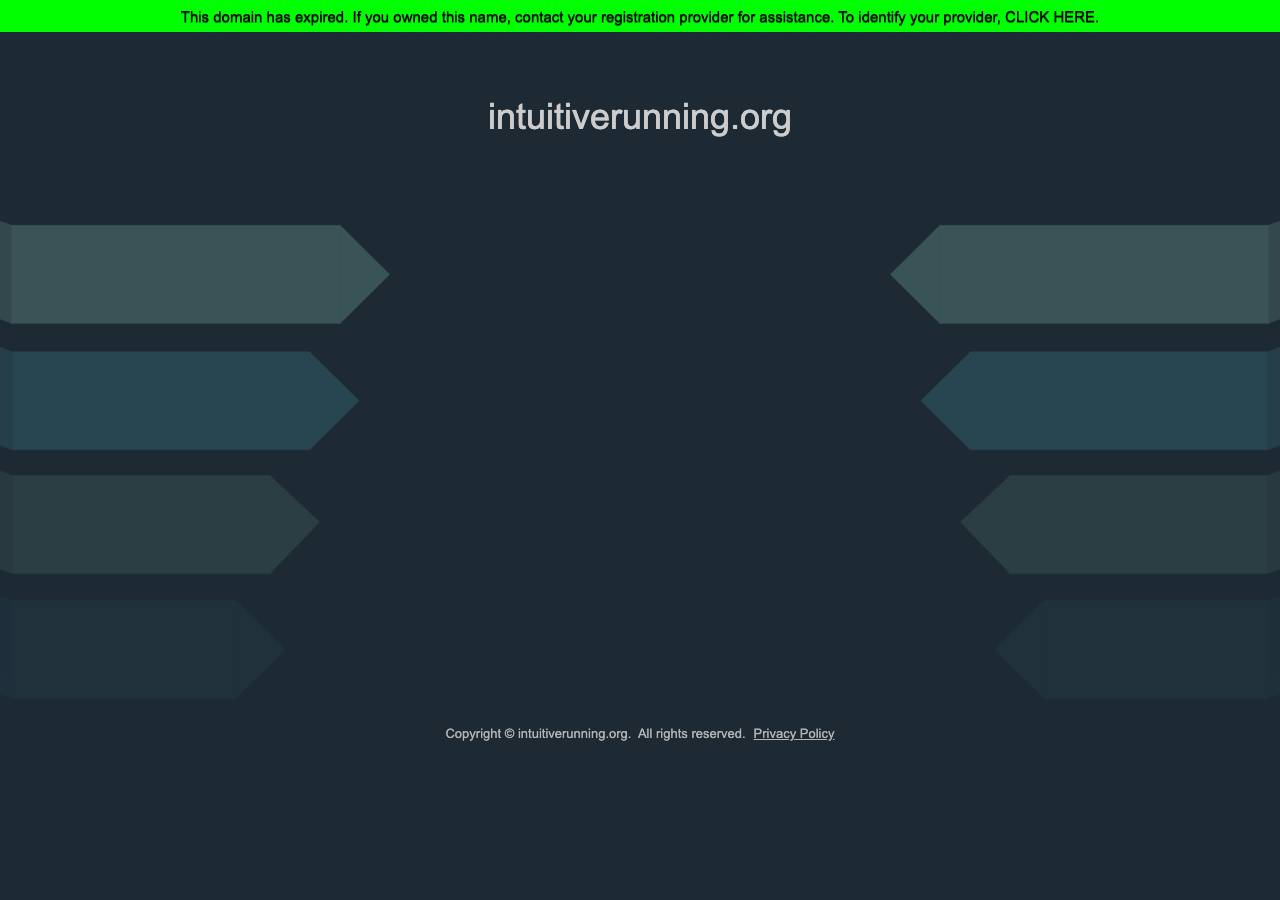 Screenshot of intuitiverunning.org taken by the zone census on 2026-10-02