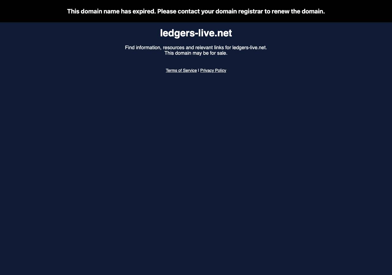 Screenshot of ledgers-live.net taken by the zone census on 2026-10-02