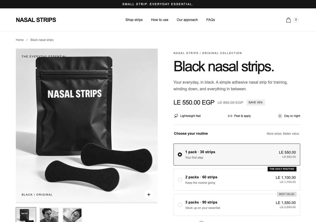 Screenshot of nasal-strips.shop taken by the zone census on 2026-10-02