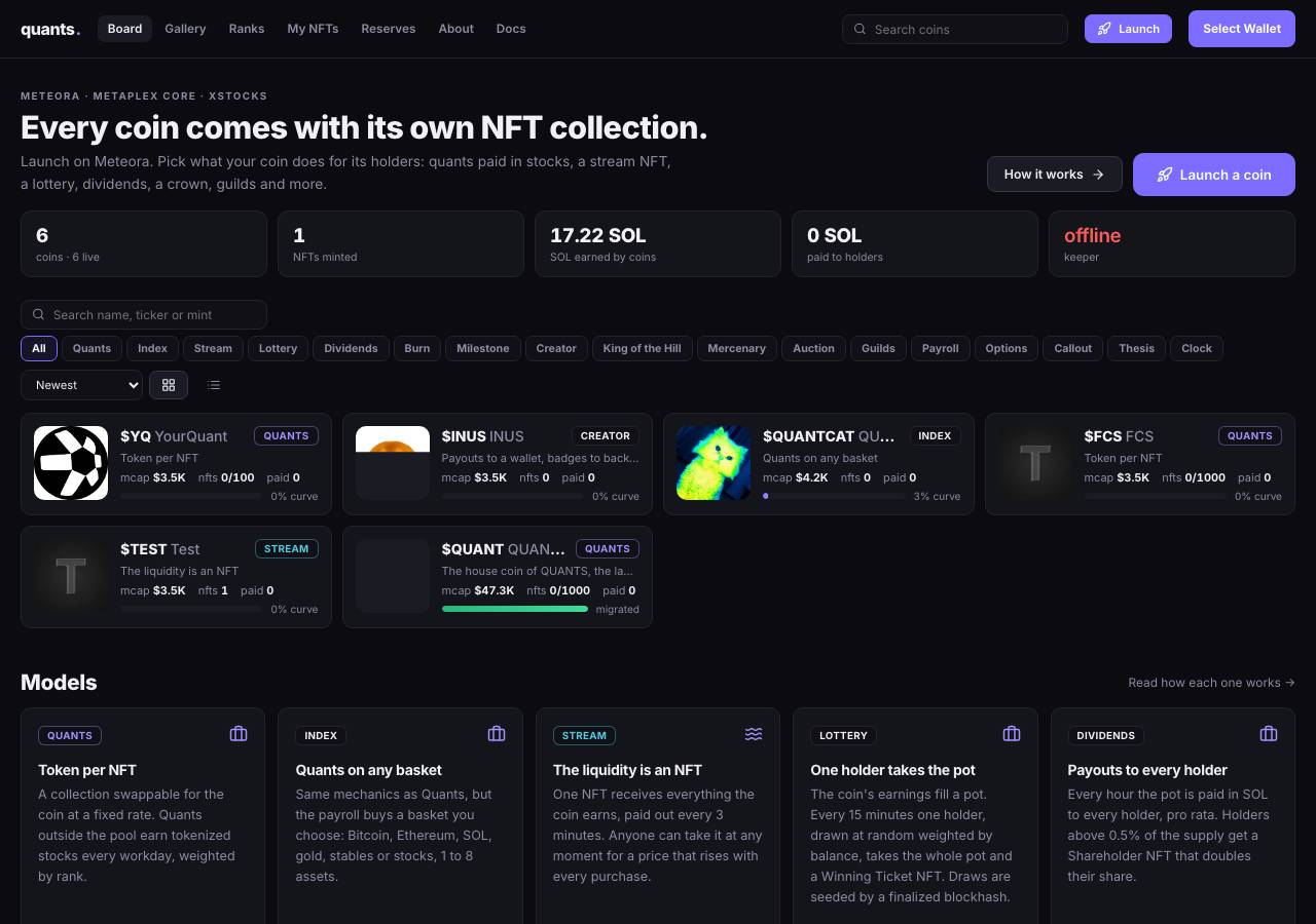 Screenshot of quantnft.fun taken by the zone census on 2026-10-02