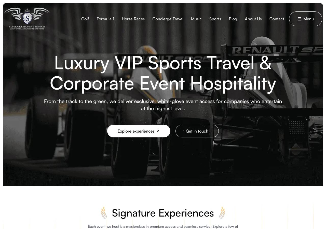 Screenshot of topsuperiortravelexperiences.com taken by the zone census on 2026-10-02