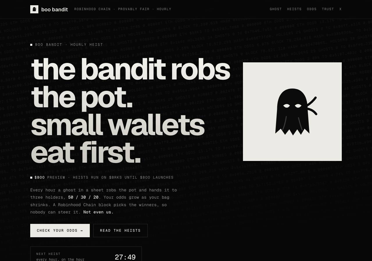 Screenshot of boobandit.fun taken by the zone census on 2026-10-03