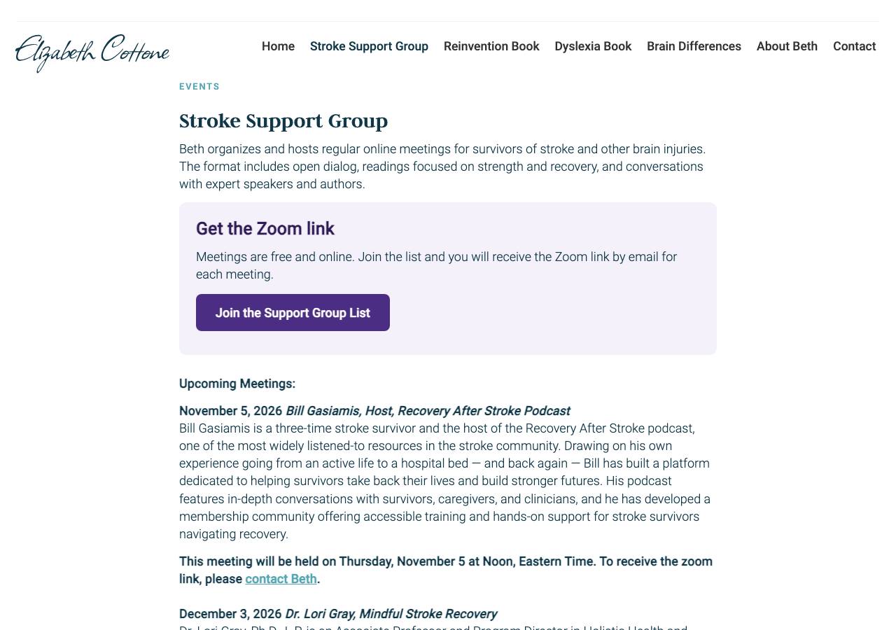 Screenshot of cvillestrokesupport.com taken by the zone census on 2026-10-03