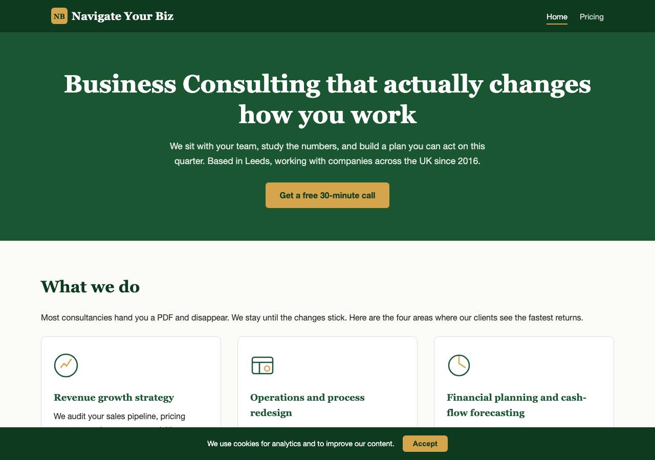 Screenshot of navigateyourbiz.cyou taken by the zone census on 2026-10-03