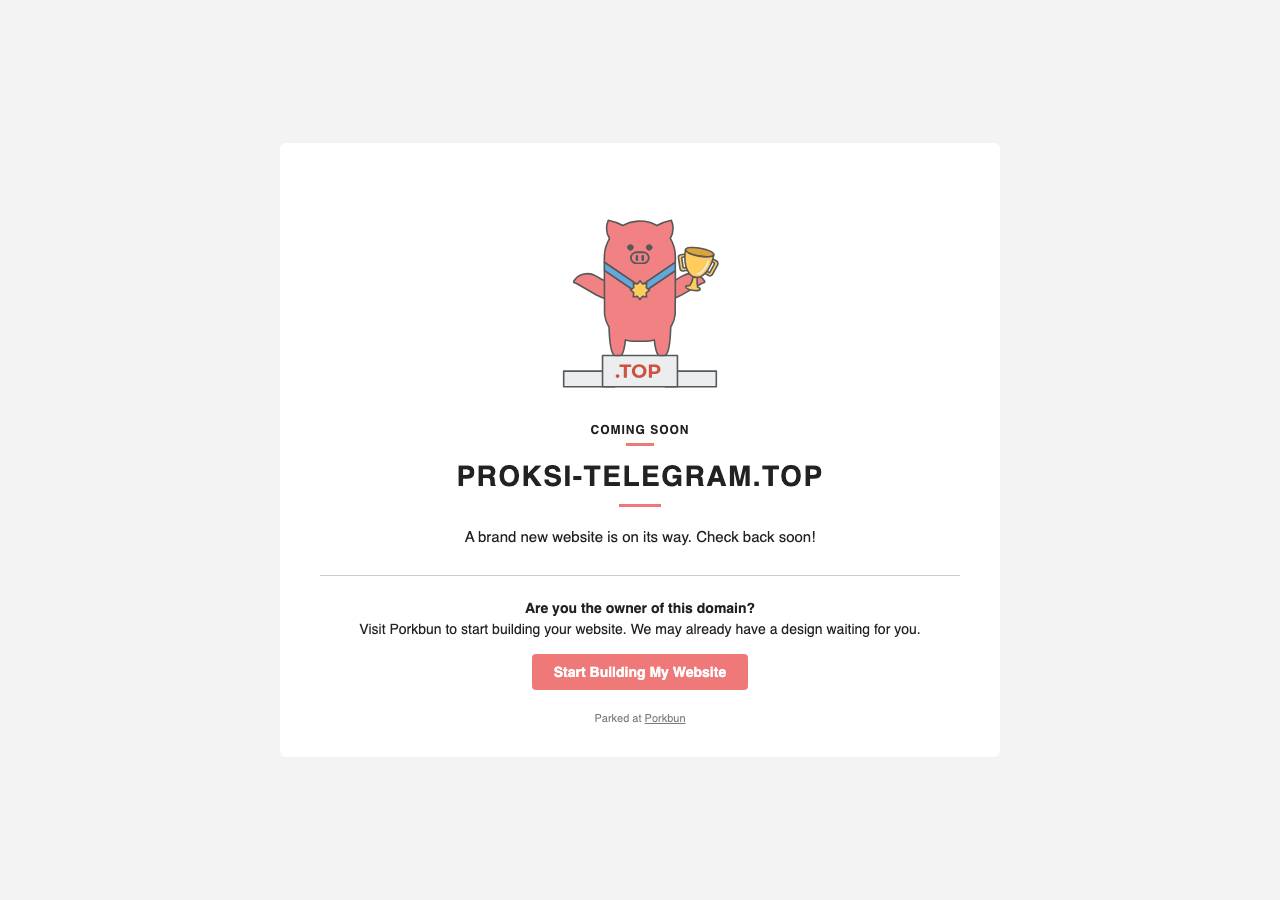 Screenshot of proksi-telegram.top taken by the zone census on 2026-10-03