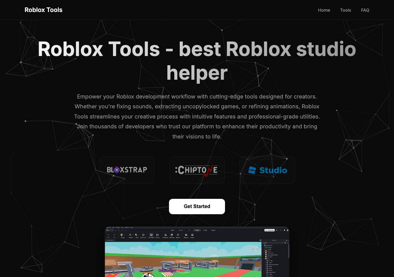 Screenshot of robloxtoolscreator.top taken by the zone census on 2026-10-03