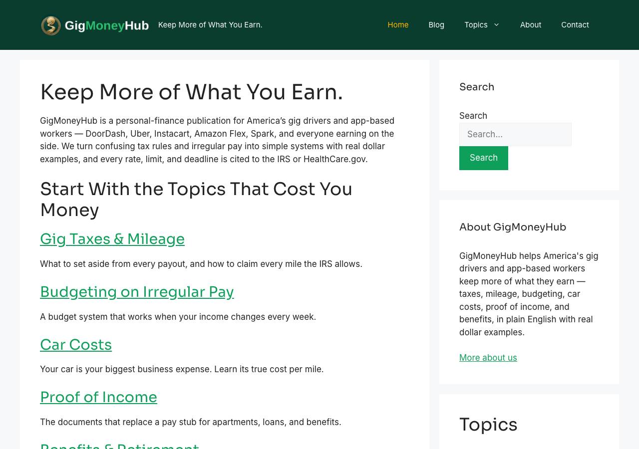 Screenshot of gigmoneyhub.com taken by the zone census on 2026-10-04