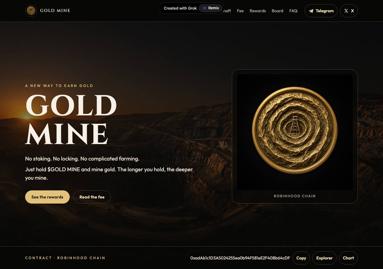Screenshot of goldmine.rest taken by the zone census on 2026-10-04