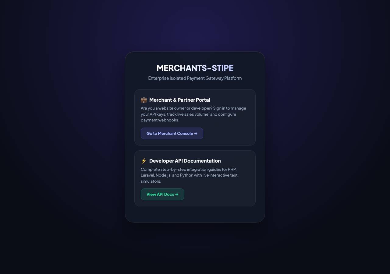 Screenshot of merchants-stipe.online taken by the zone census on 2026-10-04